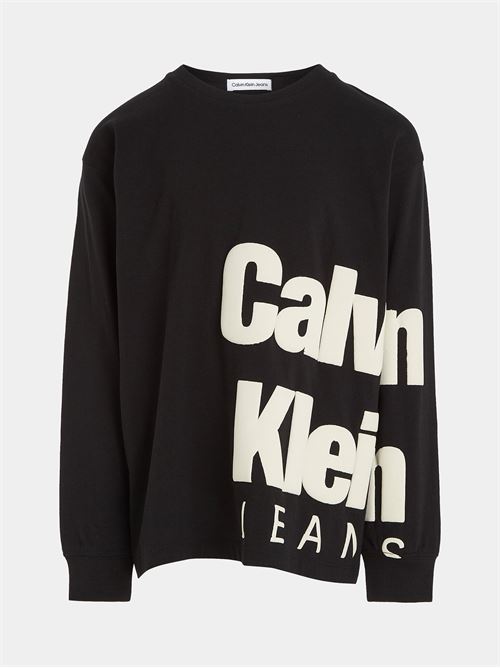 BLOWN-UP LOGO L/S T-SHIRT CALVIN KLEIN JEANS | IB0IB01880/BEH